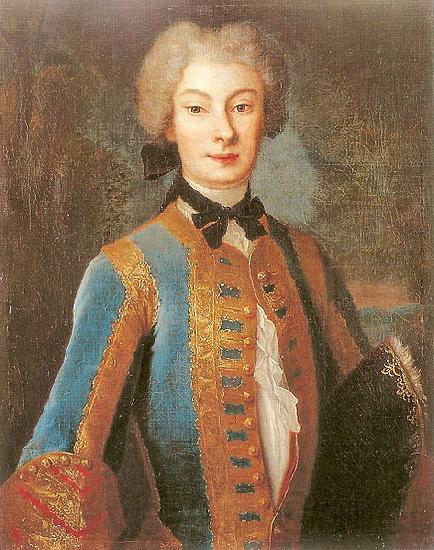 Louis de Silvestre Anna Orzelska in riding habit Norge oil painting art